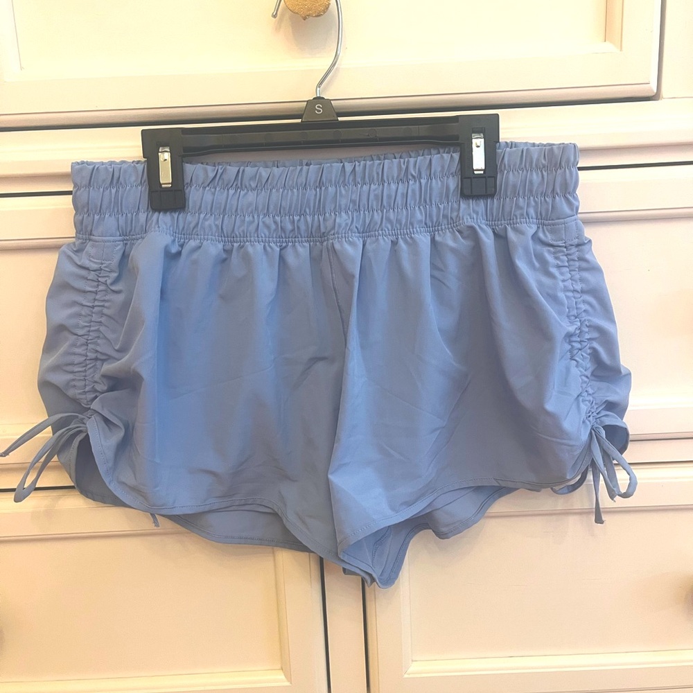 blue aerie bow shorts!!